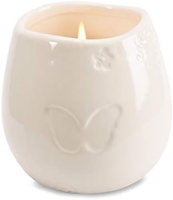 Pavilion Gift Company 19177 em memória do ente querido One Ceramic Soy Wax Candle 8 oz