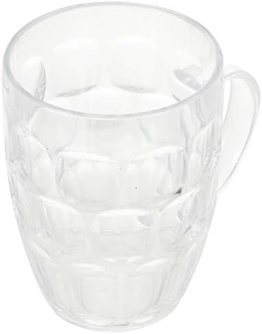 Toyandona Cerveja de cerveja copos de cristal canecas de acrílico bebendo xícara de copos de água de gira de água com alça para