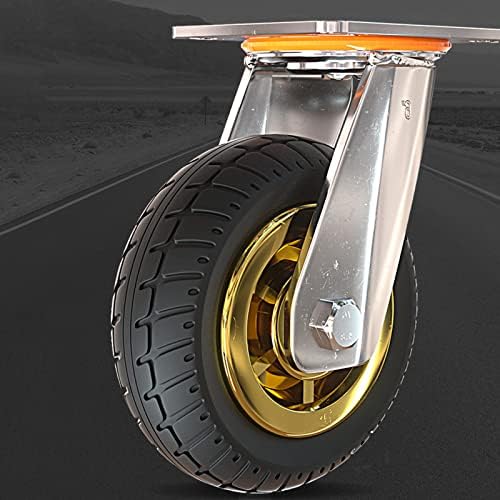 Rodas universais de borracha muugo - rodas de travamento com freios, rodas de reposição de carrinho, lançadores de placa