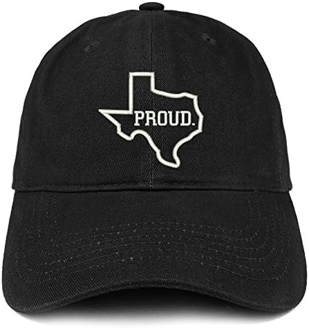 Trendy Apparel Shop orgulhoso Texas State esboço bordado de algodão suave