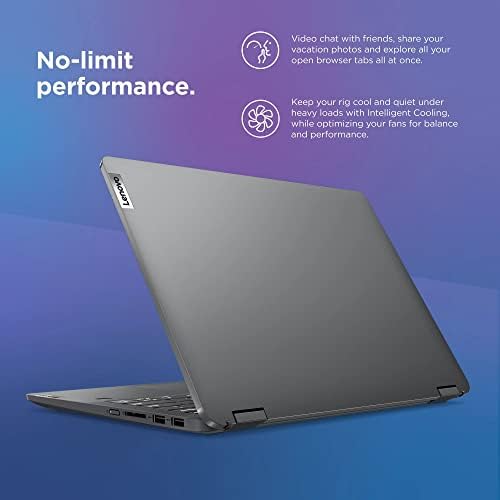 Lenovo 14 Laptop 2-em-1 conversível de tela sensível