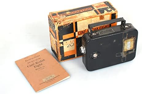 Art Deco 8mm Cine/Movie Camera I.O.B. Com vintage manual