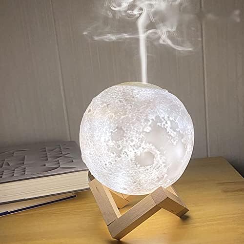 880ml Ultrassonic Moon Air Oidifier AROMA Óleo Essential Difusor Led Led Night Lamp Fabricante de Névoa de Natal Presente de Natal