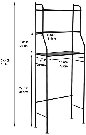 POCATIONE 3 Nível sobre o rack de armazenamento do banheiro, prateleiras modernas de prateleiras de prateleira em pé