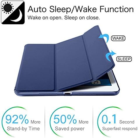 Para ser iPad Pro 9.7 Case Tri Fold Ultra Slim Fit Smart Shell Protetive Durasafe Cover premium Auto Sleep/Wake, suporte