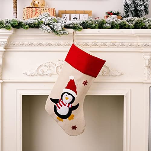 Big Sockings Candy Socks Decorações de Natal Decorações de festa de Natal em casa Glam e brilho brilho