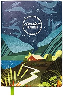 Agenda semanal anual de Passion Planner Weekly 2023 Orientado pela segunda-feira, calendário de compromisso, diário de reflexão