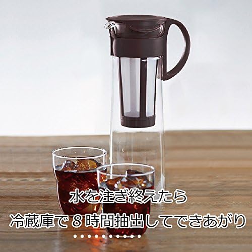 Hario mizudashi bebida fria cafeteira de cafeteira fria de cafeteira 1000ml, marrom