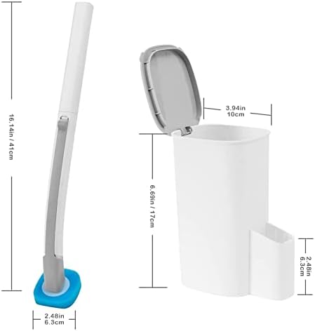 Um pincel de escova de vaso sanitário escova de vaso sanitário doméstico, sem limpeza de banheiro sem saída do artefato