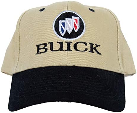 Buick Tri Shield Logotipo Hat Two Tone Bordeded Cap