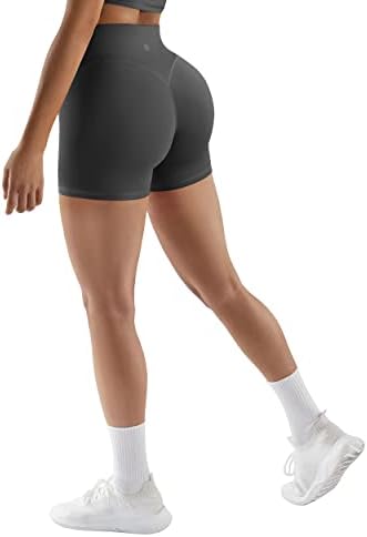 Mulheres suuksess sem costura frontal shorts de treino macio amanteigado ruched shorts de ginástica de controle de cintura