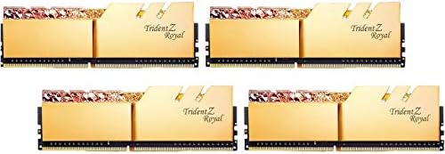 G.Skill 128 GB Trident Z Royal DDR4 3600 288 pinos Intel XMP 2.0 Memória da área de trabalho F4-3600C18Q-128GTRG