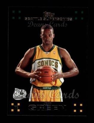 2007 Topps # 115 Jeff Green Seattle Supersonics NM/MT Supersonics Georgetown
