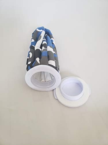 Série Pro Rxice - Bolsa de Gelo Reutilizável de 9 - Terapia Azul Camo Hot and Cold para lesões - Compressa a frio com pacote