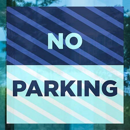 CGSignLab | Janela sem estacionamento -estacionamento azul se apega | 5 x5