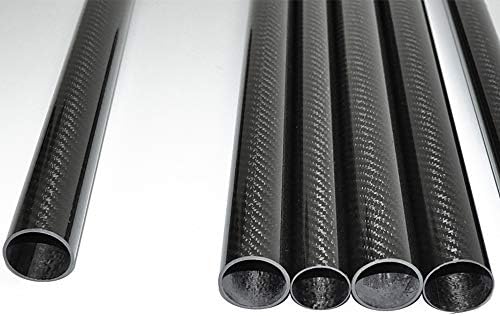 Tubo de fibra de carbono ABESTER OD 22mm x ID 20mm ID x 1000mm 3k Garra brilhante Roll bollow