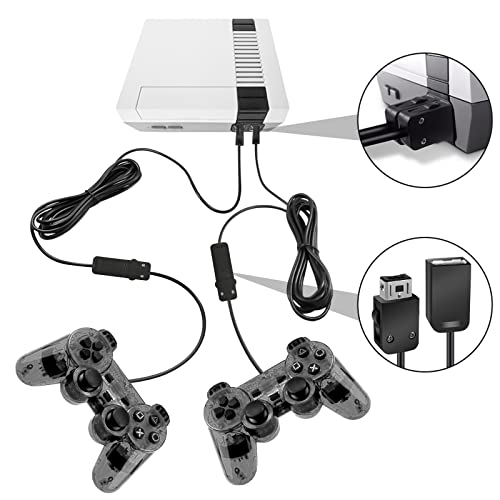 Cabo de extensão gamepad, cabo de alimentação Extender para NES SNES Classic Mini Controller Wii & Wii U Controlador