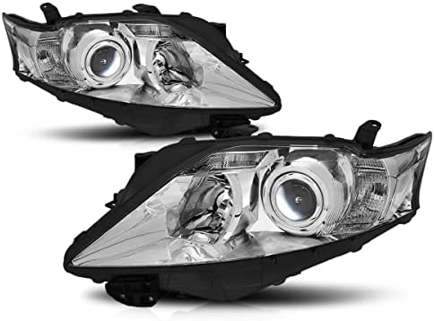 PM PerformOtor Factory Style Projector Faróis Montagem Compatível com 10-12 Lexus RX350, Habitação Chrome/Canto Curo
