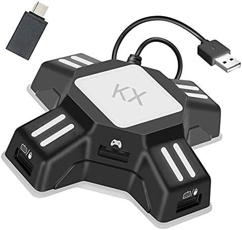 Adaptador do mouse do teclado, adaptador de conversor de teclado portátil do mouse para PS4/switch/xbox One/ps3, kx gamepad controlador