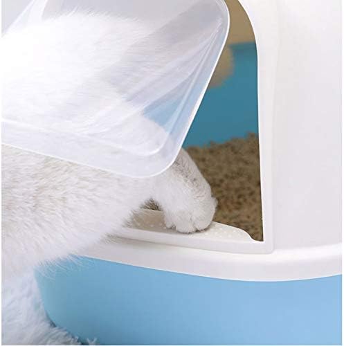 Slatiom Cats Caixa de areia de areia semi-fechada de desodorantes semi-fechado de gatos de vaso sanitário gatos grandes gatos de lixo gatos de ninhada gatos de lixo