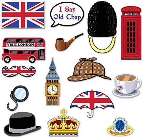 Decorações de festas do Reino Unido da Grã -Bretanha 30 peças de tampa de mesa de mesa de capa da bandeira fotografia de capa de divertida