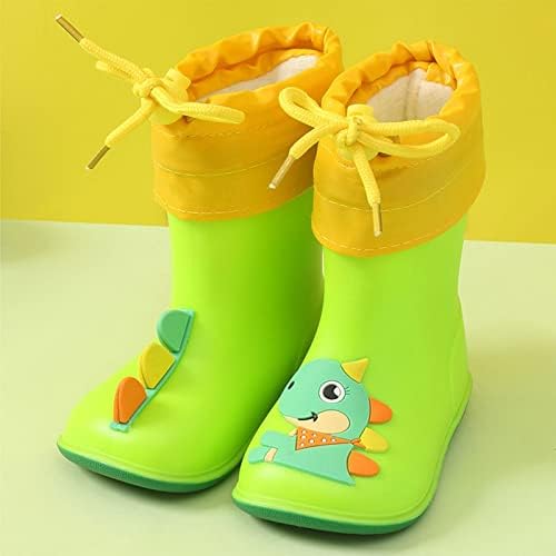 Botas de chuva bebê desenho colorido animal animal macia impermeável sapatos de água EVA Sapatos de dinossauros de chuva ao ar