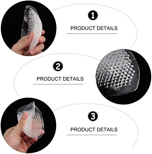 Kesyoo 1 par de sutiã de silicone macio insere almofadas de push up de mama de capa de copo de inserção em forma de