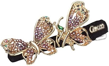 TJLSS Janela de flores Lattice Butterfly Série de borboleta artesanal de cristal de borboleta pinça de pinça de pinça