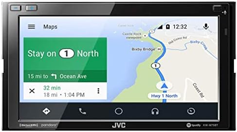 JVC KWM750BT Compatível com Apple CarPlay Android Auto Car Multimedia Player - Double Din Car estéreo, monitor de tela sensível ao