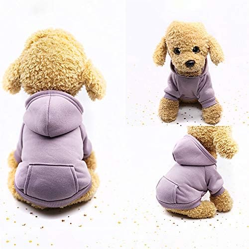 Suéter de cachorro roupas de menina média cão de pet sweothirts com roupas com capuz de bolso extra roupas pequenas de cachorro