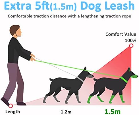 Arnês de cães e coleira definida para caminhar, escape arnês de colete com malha macia, velcro ajustável, tiras reflexivas