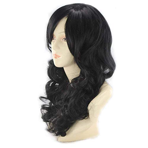 Mecamping Wig Wig Feminino Long Curly Full Hair Wigs para Girl Look Natural Wavy perucas sintéticas Party Cosplay Wigs