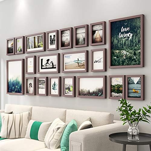 20 Peças Frames de quadros de colagem quadros de quadros Galeria de parede Kit para parede e casa, catorze 5x7 in,