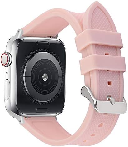 FullMosa Compatível Sport Apple Watch Band 41mm 40mm 38mm 45mm 44mm 42mm, silicone borracha Iwatch Band para Apple