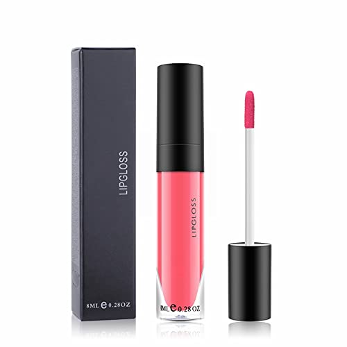 Dbylxmn 19 cores Non Stick Copo Lip Gloss Water Mist orvalho não é fácil de descolorar o esmalte lábio à prova d'água Lip