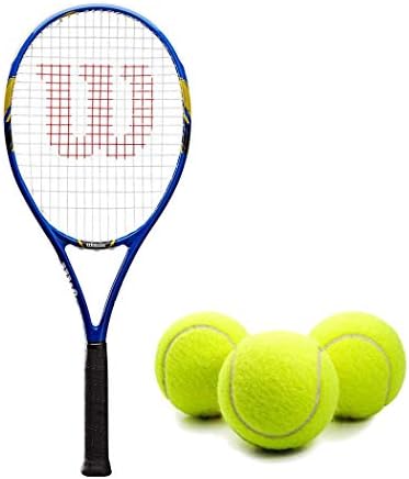 WILSON US OPEN RECREATIAL Tennis Racquet Set ou Kit Facided com lata de 3 bolas de tênis