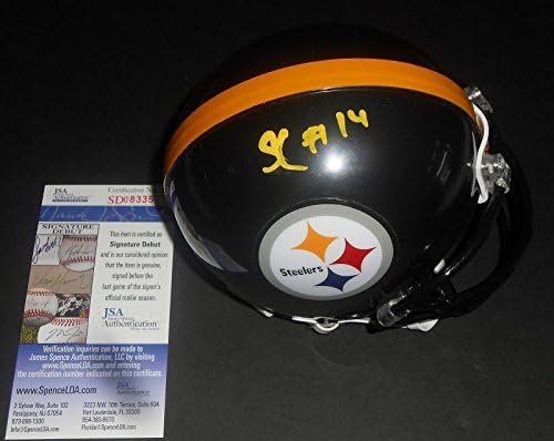 Sammie Coates assinou Pittsburgh Steelers Mini capacete com estréia na JSA CoA Signature - Mini capacetes autografados da NFL