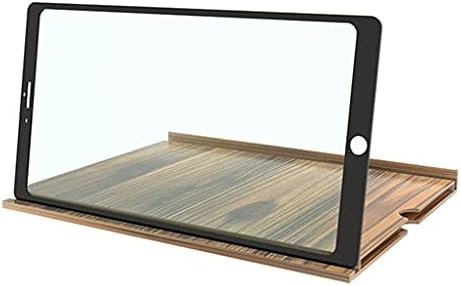 Walnuta 3x 4x 12 polegadas de madeira de madeira horizontal e vertical Tela de fins celulares de fins de uso duplo HD 3D Ligma