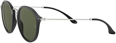 Óculos de sol Ray-Ban Unissex Black Havana Frame, Lentes G-15 Green Classic, 49mm