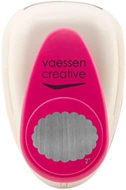 Vaessen Creative Craft Paper Punch XL, oval recortado, para projetos de bricolage, scrapbooking e fabricação de cartões,