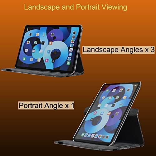 Lingsor Case for iPad 10ª geração 10,9 polegadas 2022, rotação de barraca magnética rotação- sono automático/acordar para ipad 10
