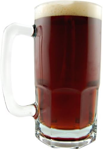 Estilo alemão Oktoberfest caneca de cerveja de vidro extra grande - 34 oz