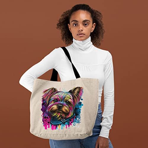 Bolsa de arte para cães - sacola de compras legal - sacola impressa