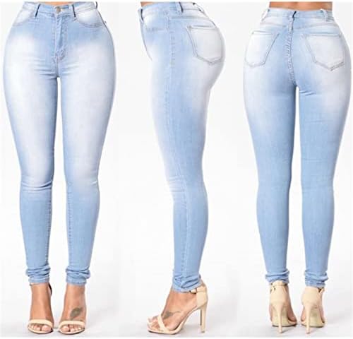 Jeans de flare de alongamento de maiyifu-gj para mulheres de cintura alta calça de jeans de sino magro de jeans de jeans casual slim fit jeans