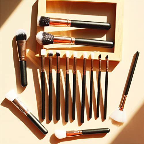 Pincel de maquiagem 15pcs pincéis de maquiagem define fundação cosmética em pó blush olho shadow lip blend kit de ferramenta
