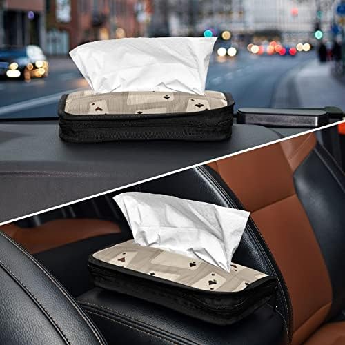 Holder de tecido de carro Poker-Gard-Gery Dispenser Dispenser Holder Backseat Tissue Case