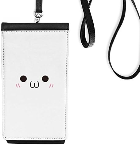 Expressão de rubor de rosto Art Deco Gift Fashion Phone Cartlelet Bolsa pendurada bolsa móvel bolso preto