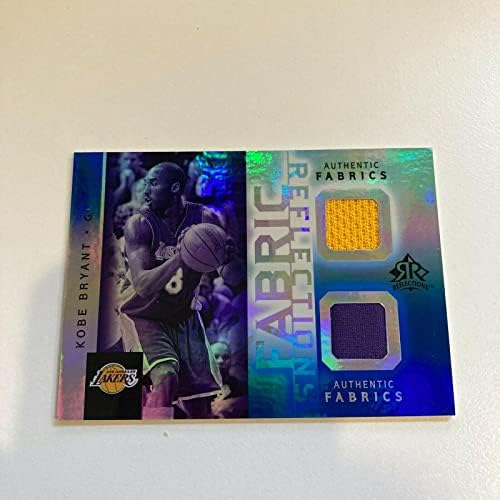 2005-06 Reflexões de tecido do convés superior Kobe Bryant Gu Jersey 8/25 Número de Kobe! - Cards de basquete usados