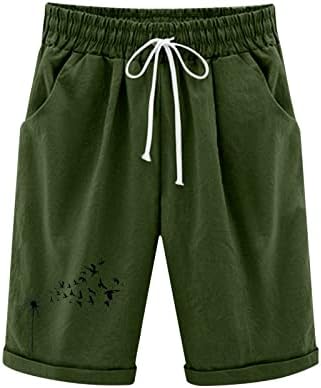 2023 shorts de linho de verão para mulheres bermudas shorts longos cinturões de cordão de prateleira
