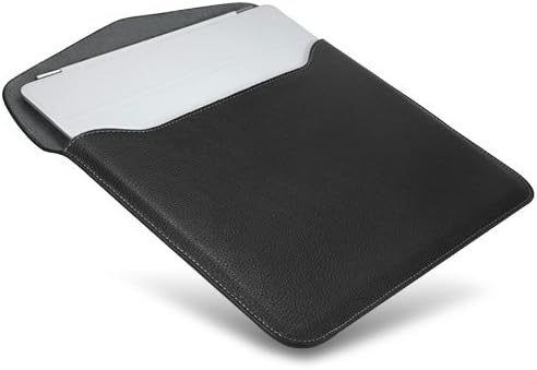Caixa de onda de caixa compatível com Emdoor EM-I86H-bolsa de couro executiva, capa de luva de couro fino com forro macio